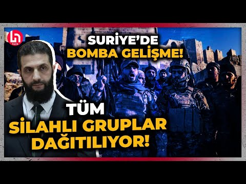 Golani yönetimindeki Suriye'de bomba gelişme! Tüm silahlı gruplar kendilerini feshetme kararı aldı!