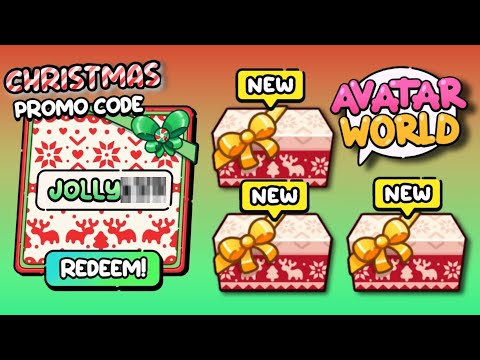 NEW PROMO CODE!! ❄️💯 CHRISTMAS PROMO CODE in AVATAR WORLD! 🌏 FREE FOR ALL PLAYER! | PAZU