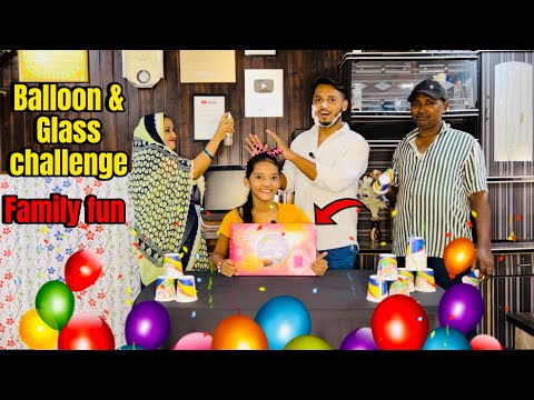 Balloon & glasses challenge || create by SuhanaRoshanvlogs #youtube #viral