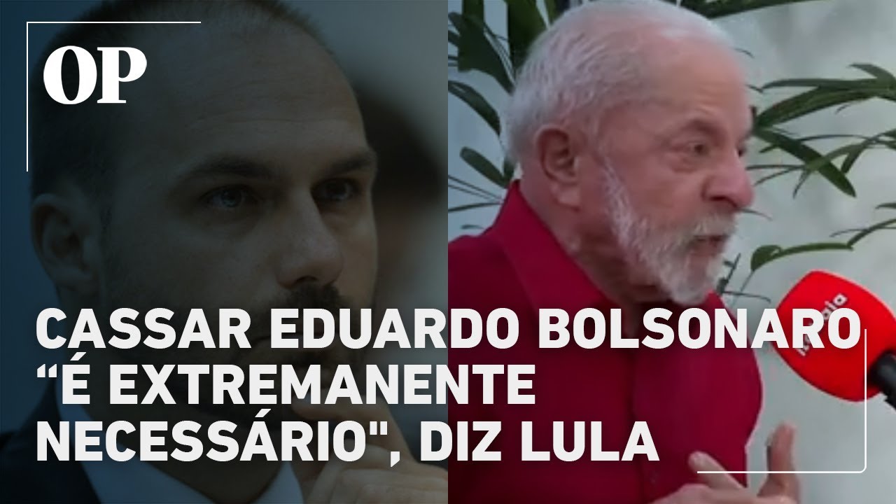 Cassar Eduardo Bolsonaro é extremanente necessário diz Lula em entrevista à rádio Itatiaia