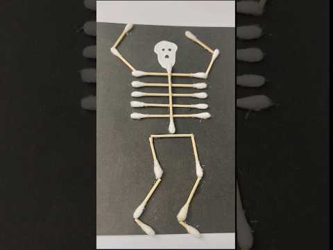 Diy scary Halloween using earbuds|Halloween craft with paper #horror#kidscraft #viral #diy #trending