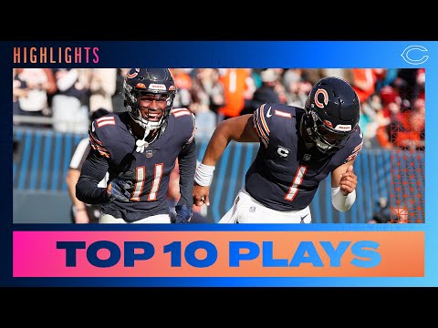 Top 10 Chicago Bears plays at midseason | 2022 season video clip