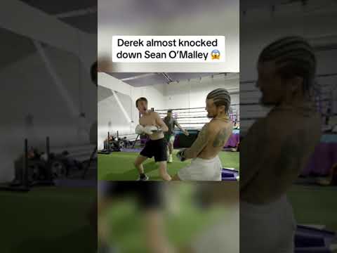 Derek almost knocked down Sean O'Malley 😱