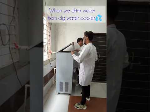 drink water from clg water cooler 💦 #funny #watercolor #college #comedy #shortvideo