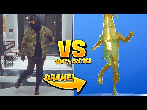 FORTNITE DANCES IN REAL LIFE 100% IN SYNC! (Drake Toosie Slide)