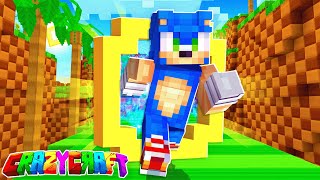 Becoming SONIC In Minecraft Crazy Craft