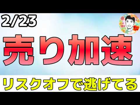 売り逃げが始まっています！【2/22 米国株ニュース】