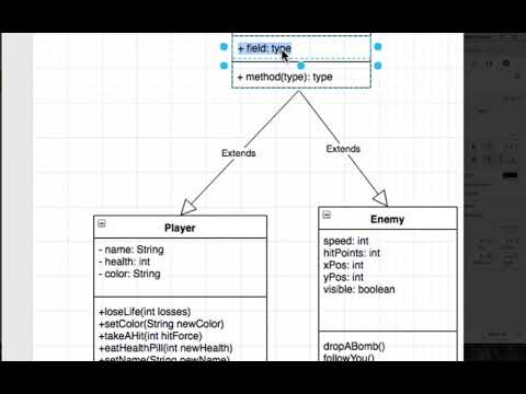 How to draw a UML diagram that shows inheritance - YouTube