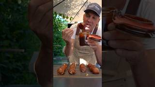 Smoked Cheese-Stuffed Meatballs with McDonald’s BBQ Sauce