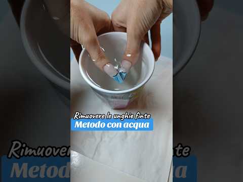 TUTORIAL: Come rimuovere le unghie finte semplicemente con acqua💧#unghiefinte #pressonnails #nails