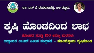 ಕೃಷಿ ಹೊಂಡದಿಂದ ಲಾಭ , ಹೊಂಡದ ಸುತ್ತಾ 150 ಅರಣ್ಯ ಮರಗಳು  .#farming #news #natural