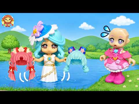 【プリキュア劇場】キュアミスティックが湖に髪を落としちゃった！女神キュアエクレール様が髪をひろってくれたけど…金の髪？銀の髪？名探偵プリキュア劇場