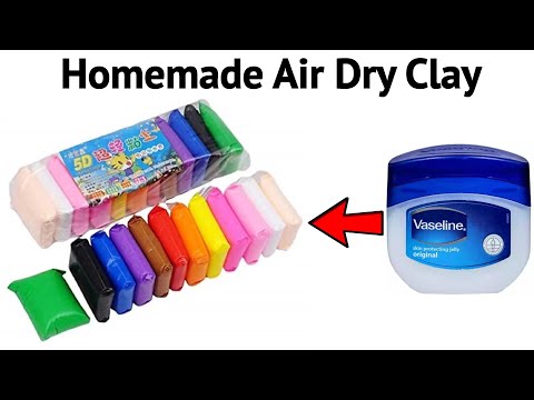 I Tried to make air dry clay / DIY homemade Clay / How to make clay at home #asmr