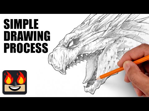 How To Draw Shimo Godzilla | Step by Step Sketch Tutorial
