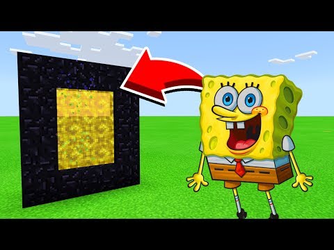 How To Make A Portal To SPONGEBOB in Minecaft Pocket Edition/MCPE