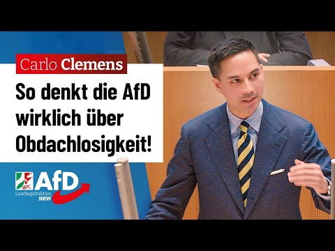 So denkt die AfD wirklich über Obdachlosigkeit! – Carlo Clemens (AfD)