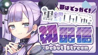 【#初配信】脳みそミニマム！？夢はでっかく！！黒蝶しんじゅです⚫🦋【アイドル駆け出しVtuber】