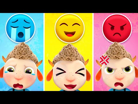 Different Emotions: Smile & Angry & Crying | Little Brother Story | Funny Cartoon for Kids