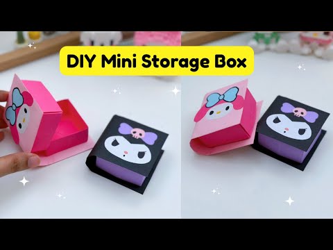 DIY PAPER  Mini BOOK GIFT BOX / PAPER CRAFT/ SMALL ORIGAMI STORAGE BOX DIY BOOK/ DESK ORGANIZER BOX