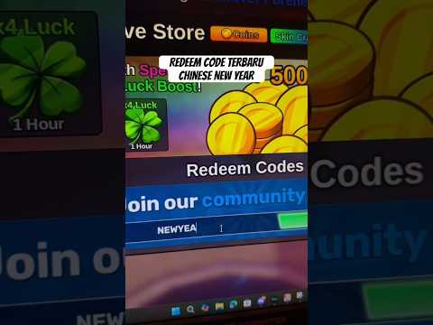 Redeem Code Terbaru Chinese New Year fish it! #shorts #roblox #redeemcode
