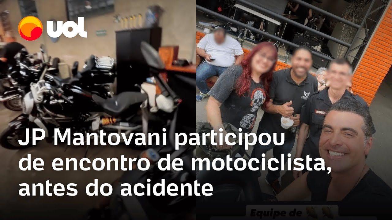 JP Mantovani morre em SP influenciador participou de encontro de motociclistas antes do acidente