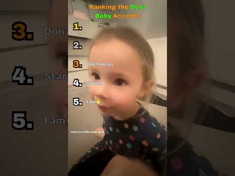 Ranking the Best Baby Accents #accent #baby #ranking #language #funny