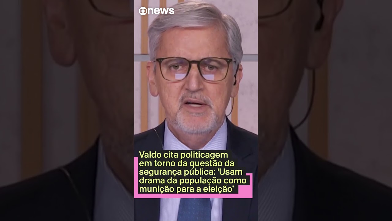Valdo Cruz cita politicagem em torno da questão da segurança pública  TV Online Valdo Cruz cita politicagem em torno da questão da segurança pública