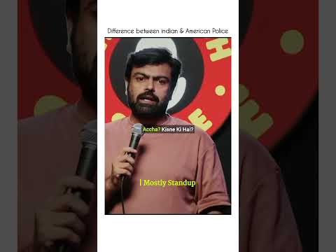 Difference Between Indian & American Police || Manik Mahna || || Standup Comedy || #comedy #shorts