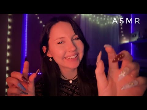 ASMR~1HR EXTRA Clicky Stress Plucking & Scratching With Fake Nails + Fizzy Lotion💅🏼✨