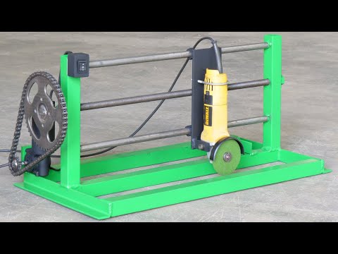 How To Make A Diy Motorized Sliding Angle Grinder Cutting Jig