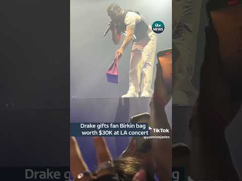 Drake gives away Birkin bag #itvnews #news #usa