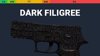 P250 Dark Filigree Wear Preview