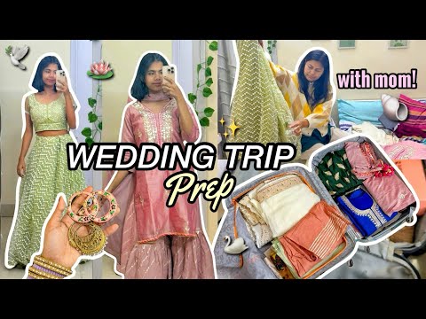 Vlog🕊️ Packing For A Punjabi Wedding & Road trip with Mom & Dad! ✨ #wedding #packing #vlog