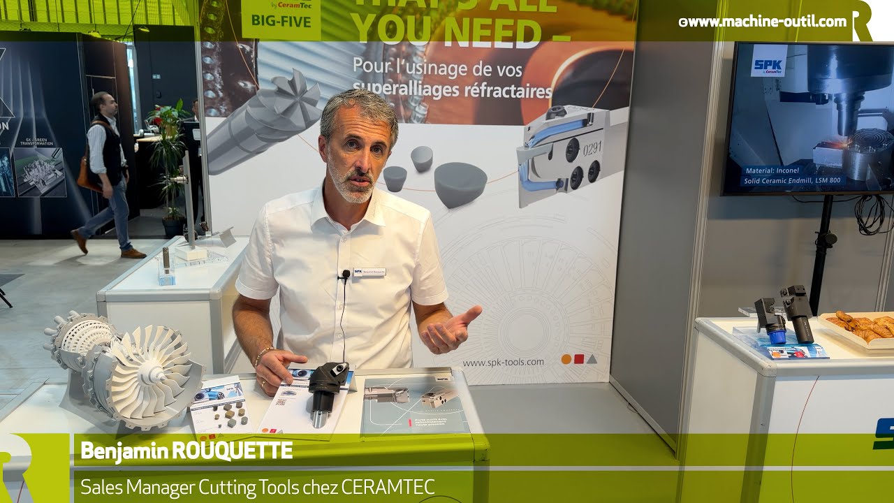 Porte outil imprimé en 3D pour l'usinage des réfactaires, Inconel, Waspalloy