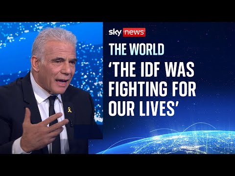 YouTube video thumbnail: Israeli Opposition Leader Says war in Gaza Damaged Israel's Reputation - but Rejects Genocide Claims