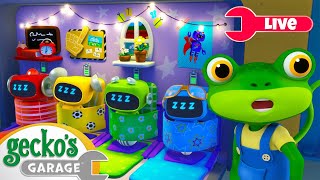🔴 LIVE 😴 Bedtime at Gecko’s Garage 🌙 Sleepy Bus Repairs & Calming Stories for Kids 💤