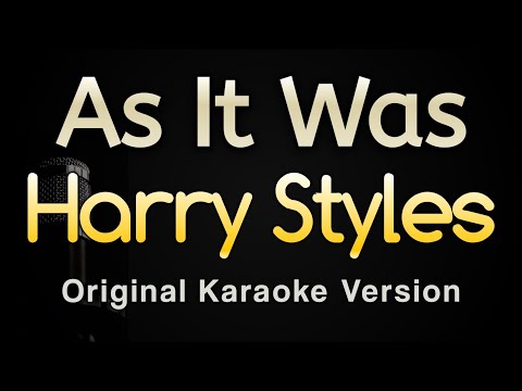 As It Was – Harry Styles (Karaoke Songs With Lyrics – Original Key)