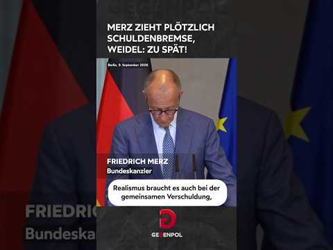Merz zieht plötzlich Schuldenbremse, Weidel: <strong>Zu</strong> spät! #Merz #Weidel #Schulden #Deutschland #cdu