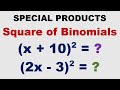 Pattern Method for Squaring Binomials