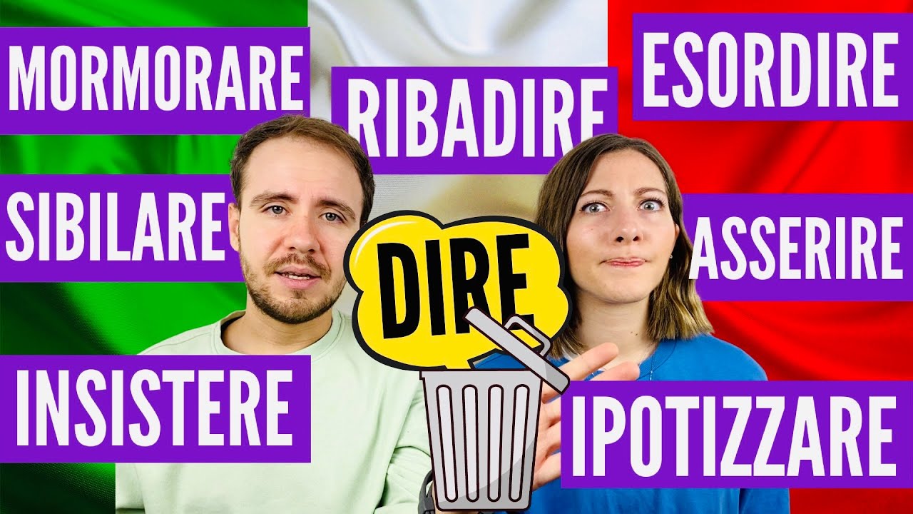 EVITA di ripetere DIRE - Impara 100 Alternative con un DIALOGO in ITALIANO e parla fluentemente!