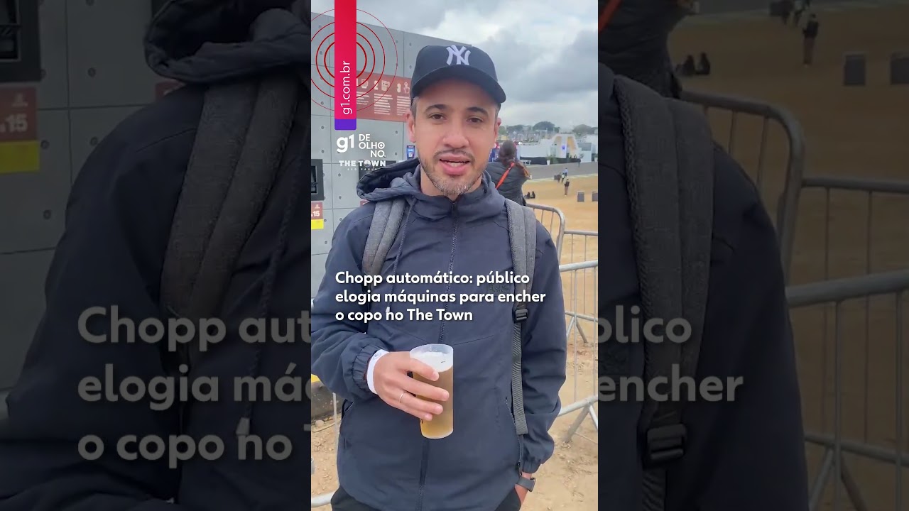 Chopp automático: público elogia máquinas para encher o copo no The Town