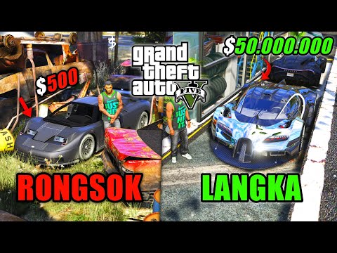 MISI EPIC MENEMUKAN & KOLEKSI SEMUA MOBIL HYPERCAR BUGATTI MILYARAN TERKEREN - GTA 5 MOD