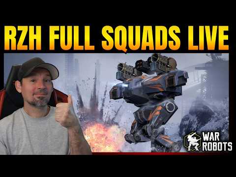 War Robots Live - RZH SQUADS Vs. The evil red teams