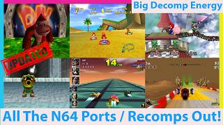 Every N64 Recomp and Port You Can Play NOW! Updated...AGAIN!