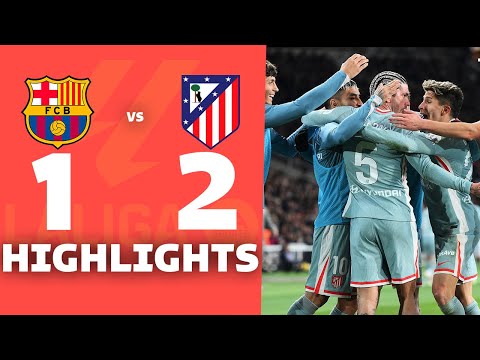 BARCELONA vs ATLÉTICO MADRID (1-2) | RESUMEN y GOLES del PARTIDO | La Liga 2024