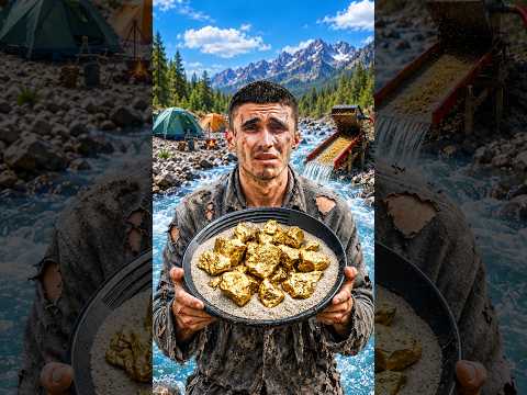 7 ДНІВ ШУКАЮ ЗОЛОТО В ГІРСЬКІЙ РІЧЦІ! 💰 #золото #пошукзолота #shorts