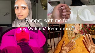 Pamper with me for my wedding reception 💍💆🏻💅🏻 27/08/2024