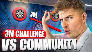 ICH MUSS EIN DART-MATCH AUS 3 METER ENTFERNUNG GEWINNEN! 😱🎯Finn vs. Community!