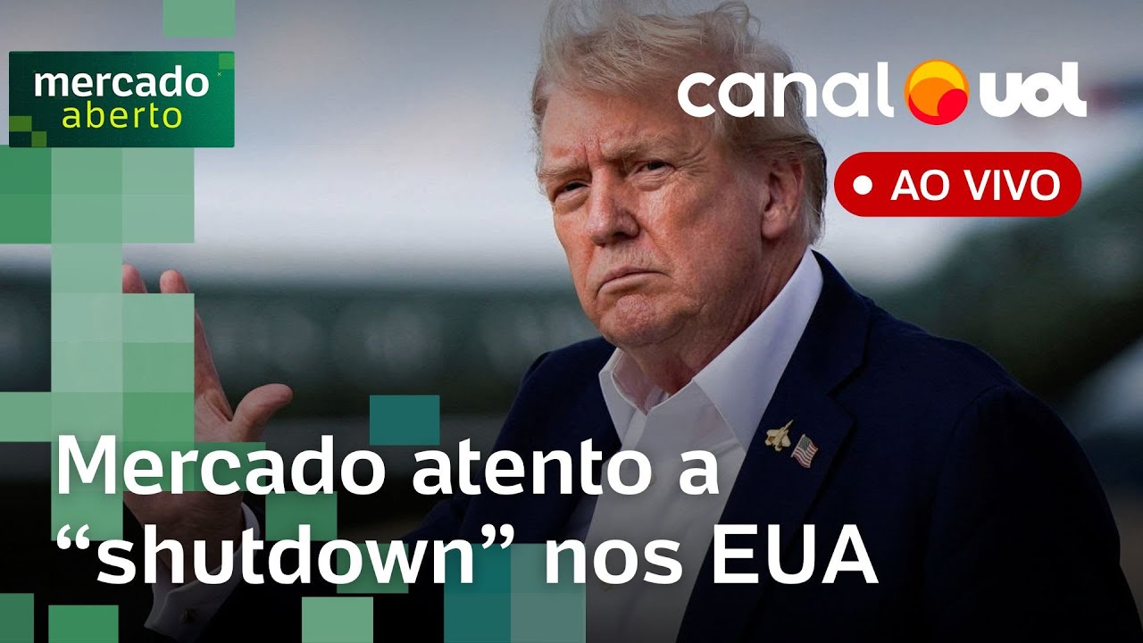 ‘Shutdown’ nos EUA preocupa mercado; Tarcísio fala em reeleição após visita a Bolsonaro e + ao vivo