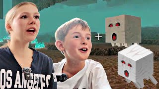 MINECRAFT Z LENKĄ #4 WALCZYMY Z GHASTEM